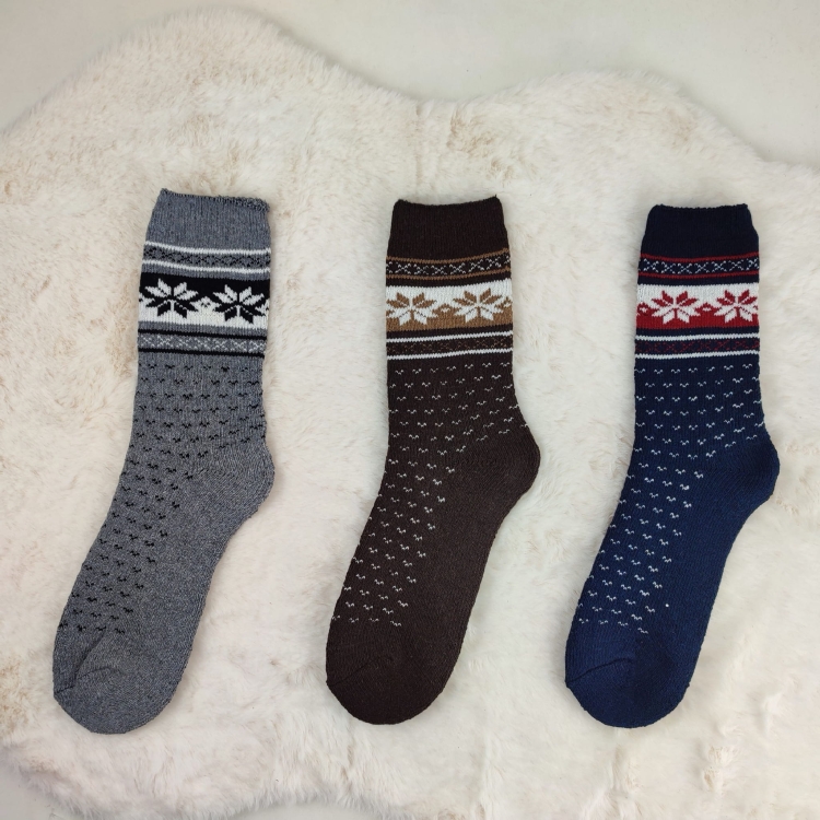 Ciepłe Skarpety Alpaka Zimowe Komfortowe Naturalne 3-pak