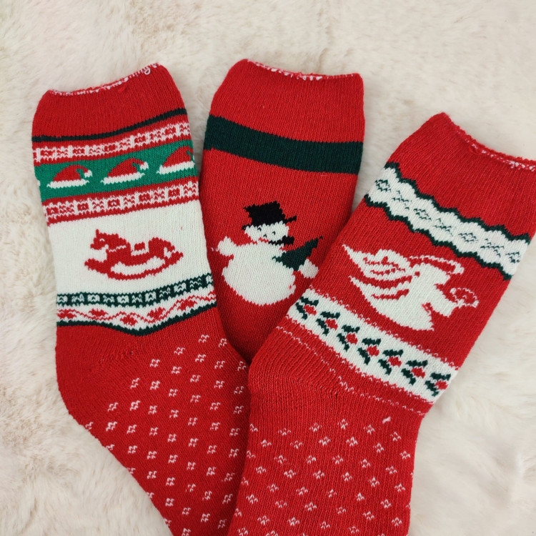 Skarpetki Świąteczne Alpaka Naturalne Idealne Na Zimę 3-pak