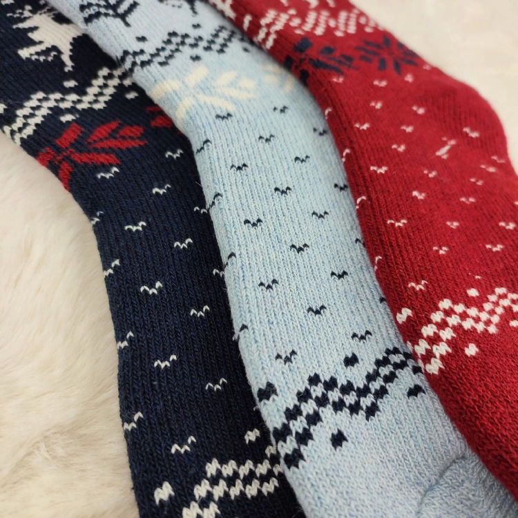 Skarpetki Damskie Ciepłe Długie Komfortowe Zimowe Grube 3-pak