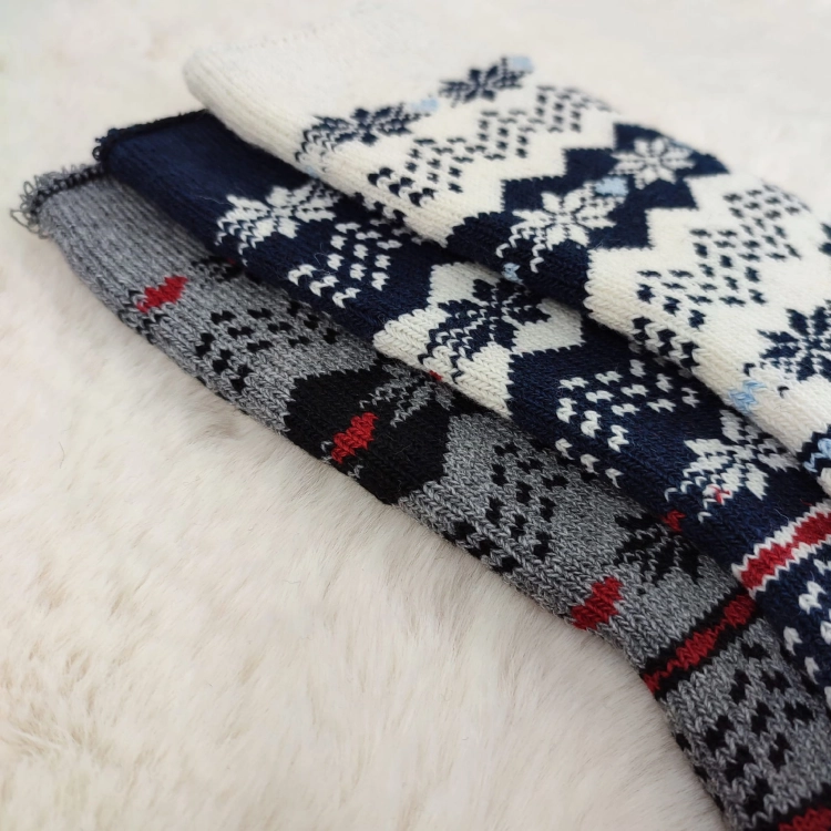 Skarpetki Wełniane Ciepłe Damskie Wygodne Na Zimę 3-pak