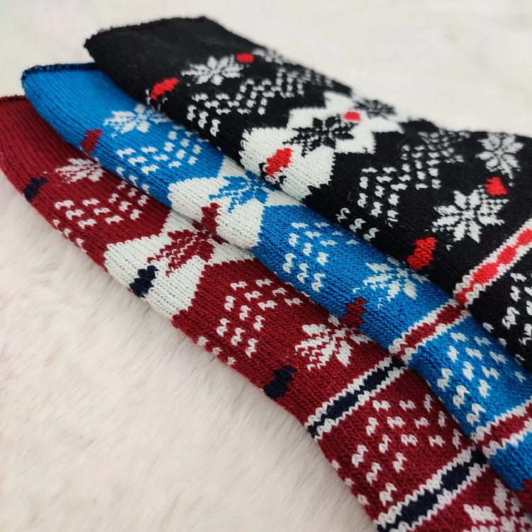 Skarpetki Wełniane Ciepłe Damskie Wygodne Na Zimę 3-pak