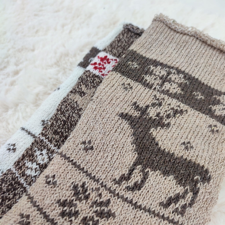 Skarpety Z Alpaki Norweskie Bezuciskowe Komfortowe 3-pak