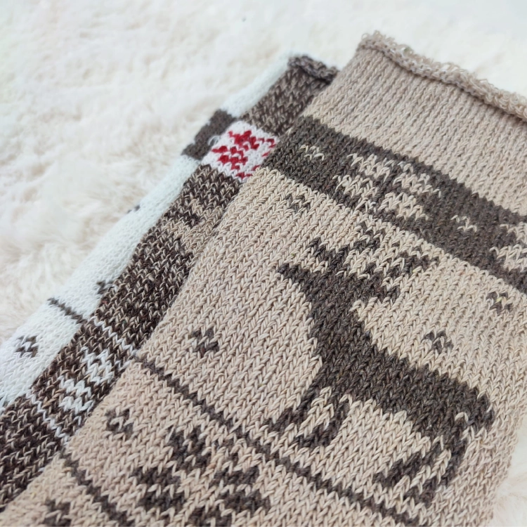 Skarpety Z Alpaki Norweskie Bezuciskowe Komfortowe 3-pak