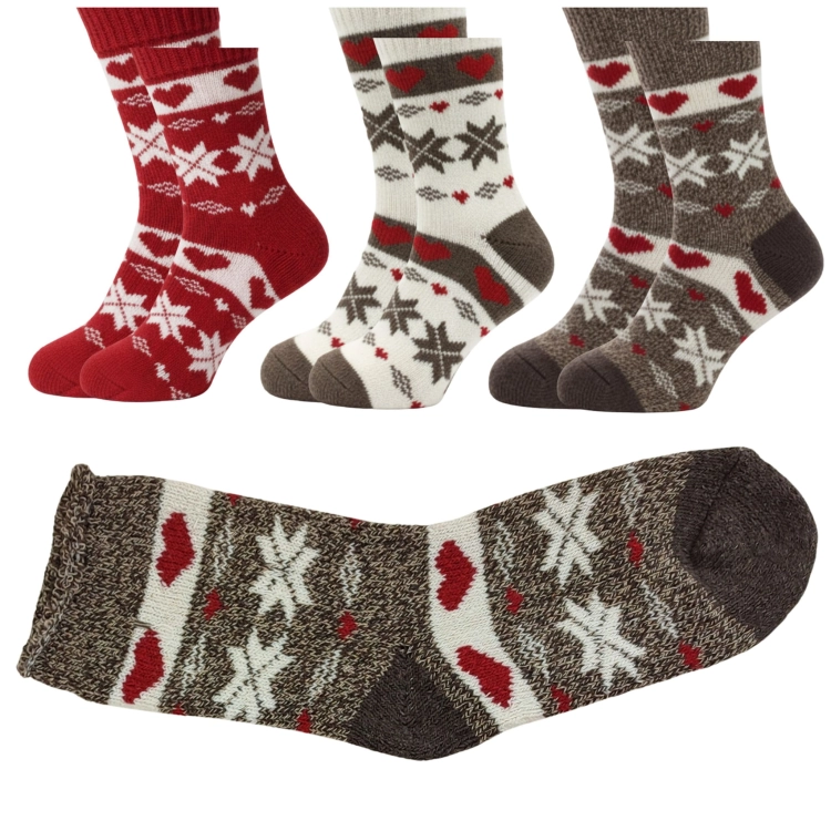 Skarpety Wełniane Bezuciskowe Termiczne Norweskie 3-pak