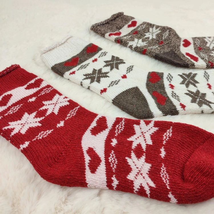 Skarpety Wełniane Bezuciskowe Termiczne Norweskie 3-pak
