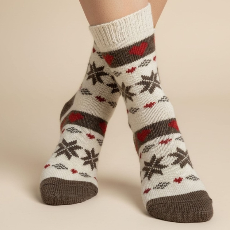 Skarpety Wełniane Bezuciskowe Termiczne Norweskie 3-pak