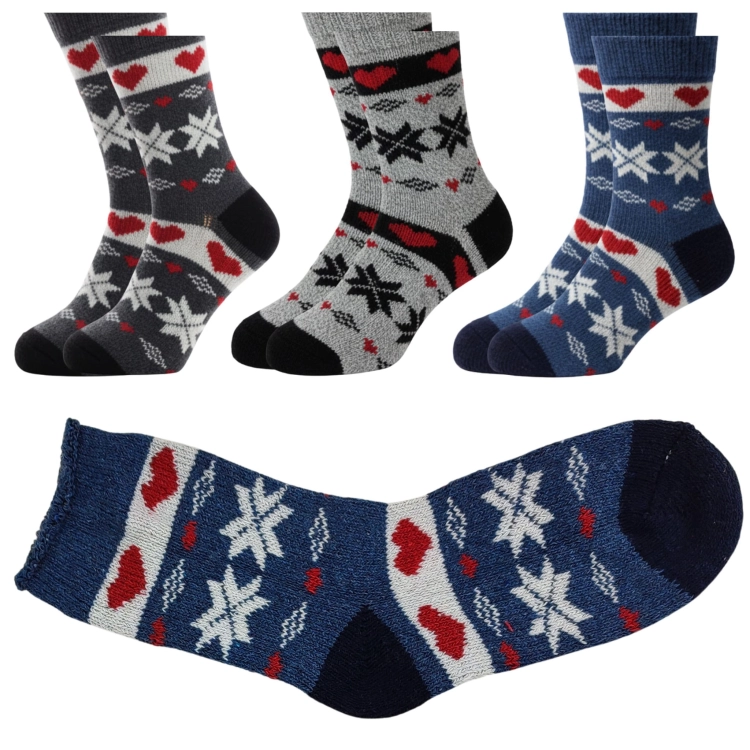 Skarpety Wełniane Bezuciskowe Termiczne Norweskie 3-pak