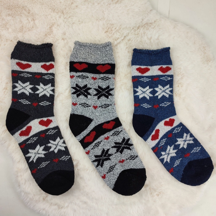 Skarpety Wełniane Bezuciskowe Termiczne Norweskie 3-pak