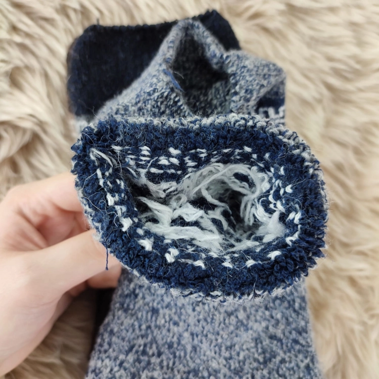 Skarpety Wełniane Ciepłe Naturalne Z Norweskim Wzorem 3 Pak