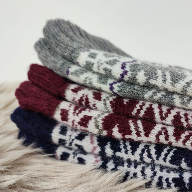 Skarpetki Z Alpaki Termiczne Zimowe Komfortowe Damskie 3-pak