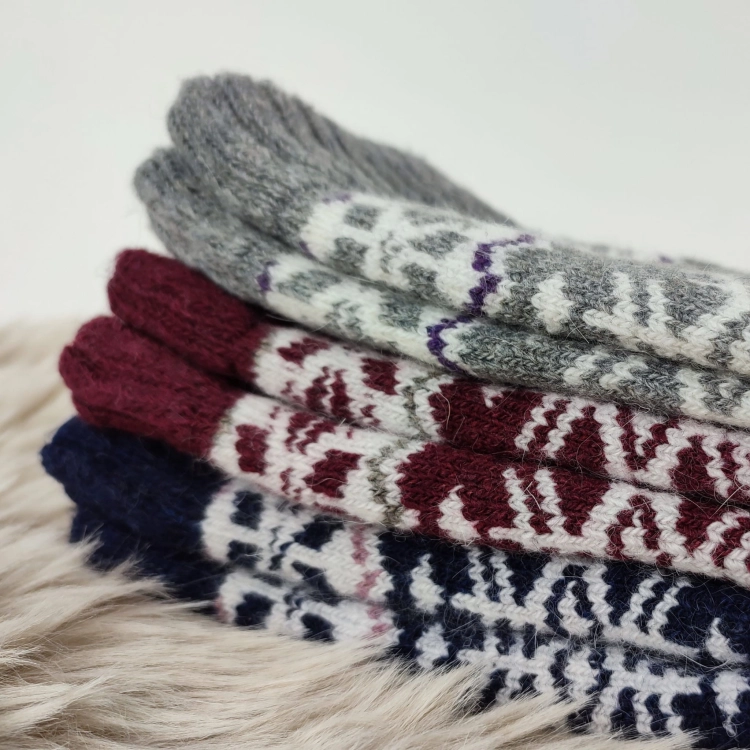 Skarpetki Z Alpaki Termiczne Zimowe Komfortowe Damskie 3-pak