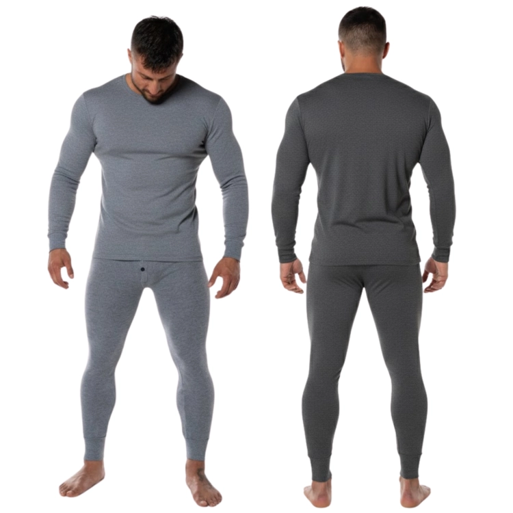 Kalesony Bawełniane Komplet Podkoszulek Męski Zimowy Ciepły