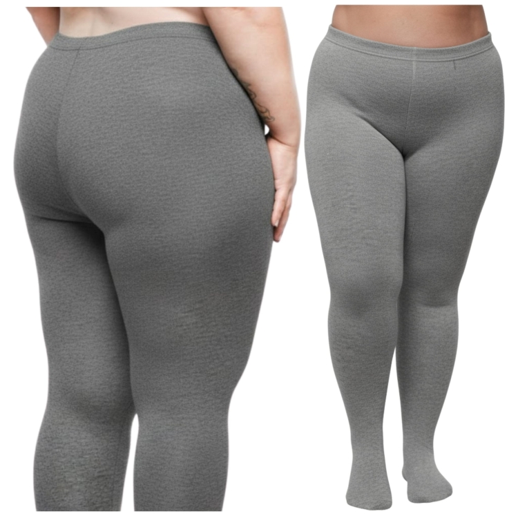 Rajstopy Damskie Ocieplane Grube Zimowe Plus Size Elastyczne