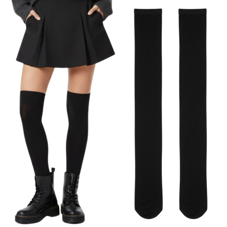 Zakolanówki Bawełniane Długie Wygodne Zimowe Eleganckie