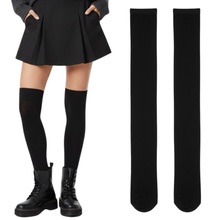 Zakolanówki Bawełniane Długie Wygodne Zimowe Eleganckie