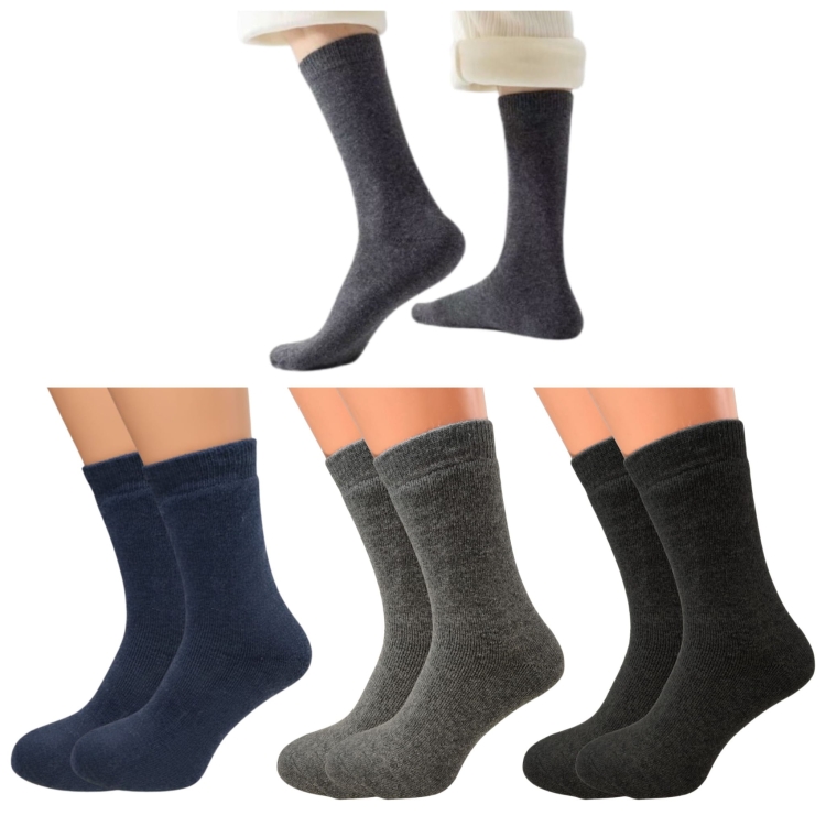 Skarpety Wełniane Męskie 100% Angora Termiczne Na Mróz 3-pak