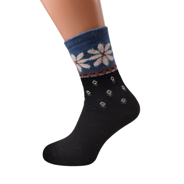 Skarpetki Wełniane 100% Angora Ciepłe Grube Zimowe 6-pak