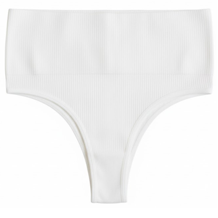 Majtki Brazyliany Prążek Wysoki Stan Damskie Modelujące