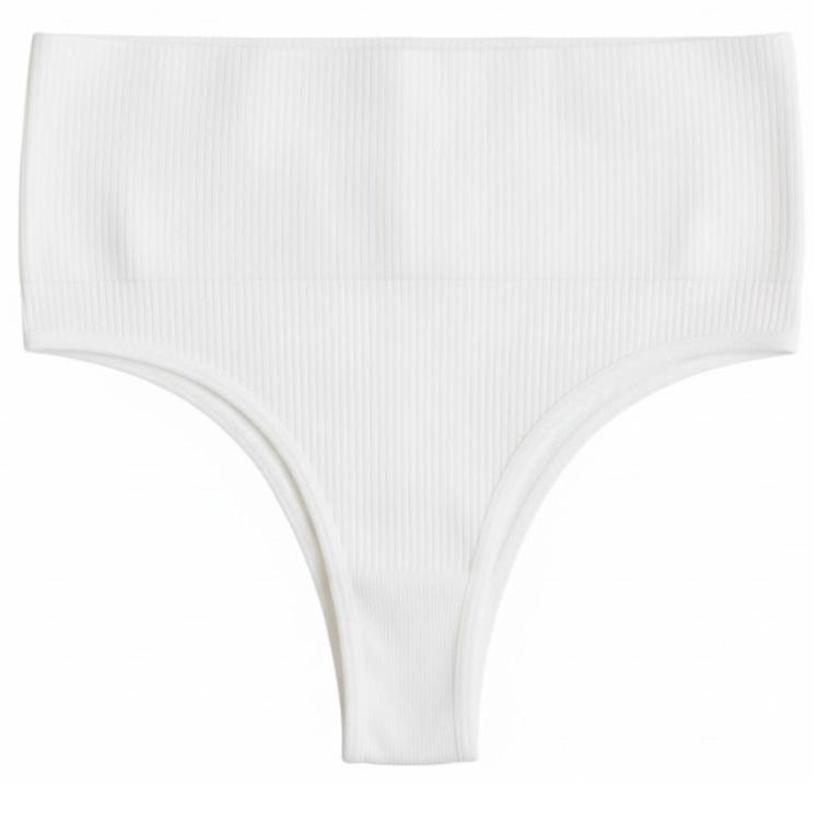 Majtki Brazyliany Prążek Wysoki Stan Damskie Modelujące