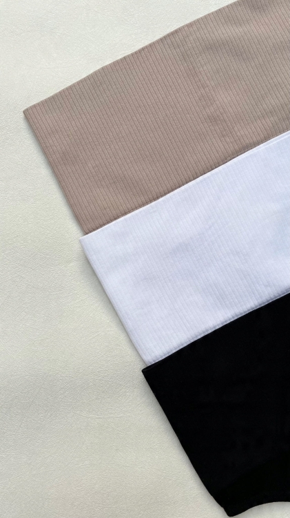 Majtki Brazyliany Prążek Wysoki Stan Damskie Modelujące