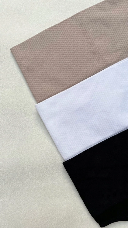 Majtki Brazyliany Prążek Wysoki Stan Damskie Modelujące