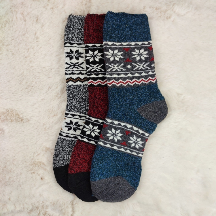 Skarpety Wełniane Grube Zimowe Długie Norweskie 6-Pak
