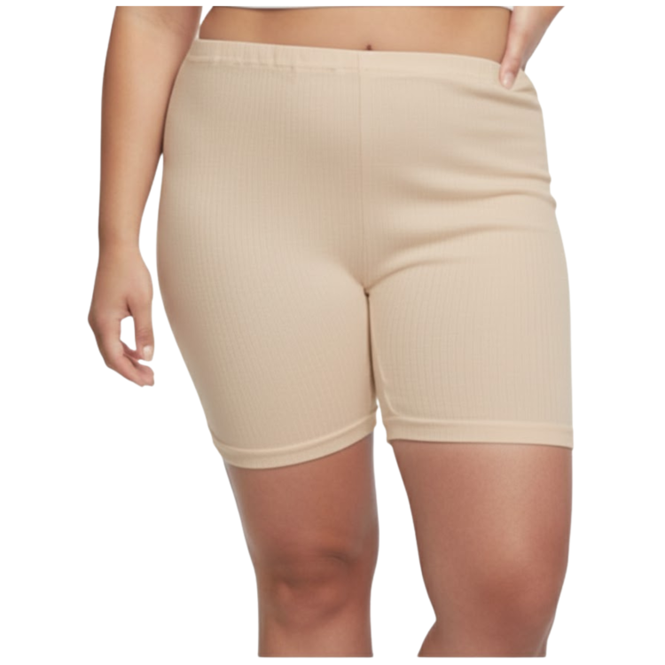 Reformy z Nogawkami Bawełniane Przeciw Otarciu Ud Beżowe