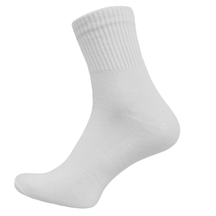 Skarpety Męskie Bawełniane Białe Długie Sportowe Skarpetki 5szt