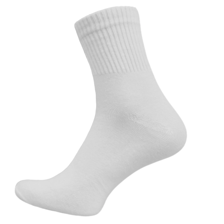 Skarpety Męskie Bawełniane Białe Długie Sportowe Skarpetki 5szt