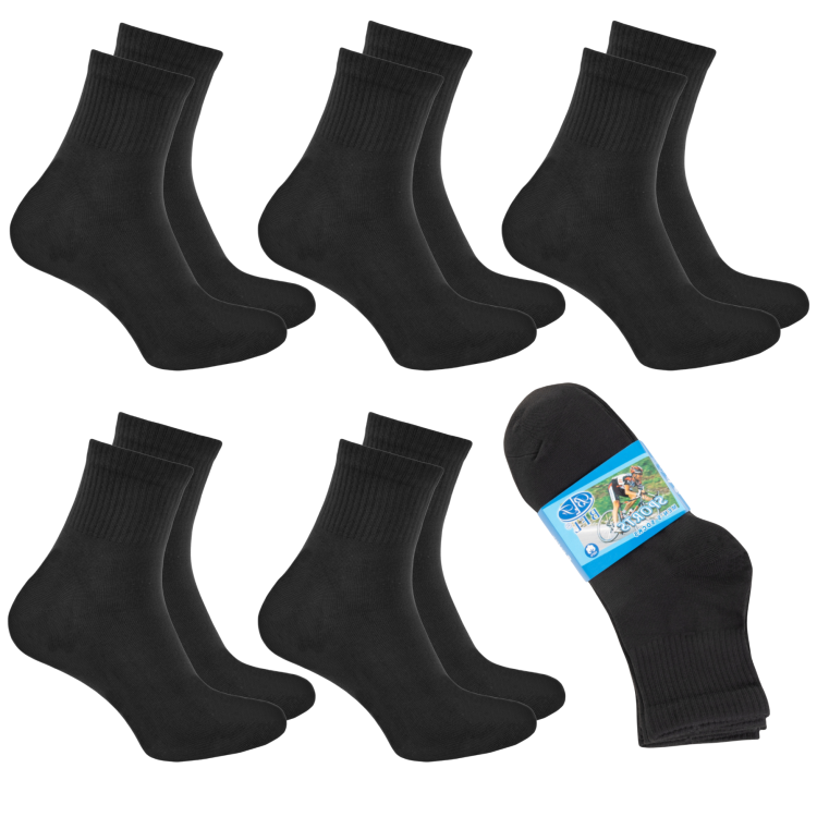 Skarpety Męskie Bawełna Wygodne Długie Sportowe Trwałe 5-Pak