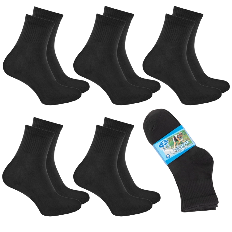 Skarpety Męskie Bawełna Wygodne Długie Sportowe Trwałe 5-Pak