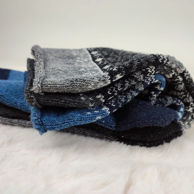 Ciepłe Skarpety Męskie Zimowe Długie Norweskie 6-Pak